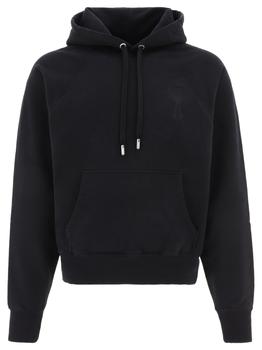 ami卫衣价格, AMI | Ami Alexandre Mattiussi Men's Black Cotton Sweatshirt商品图片 