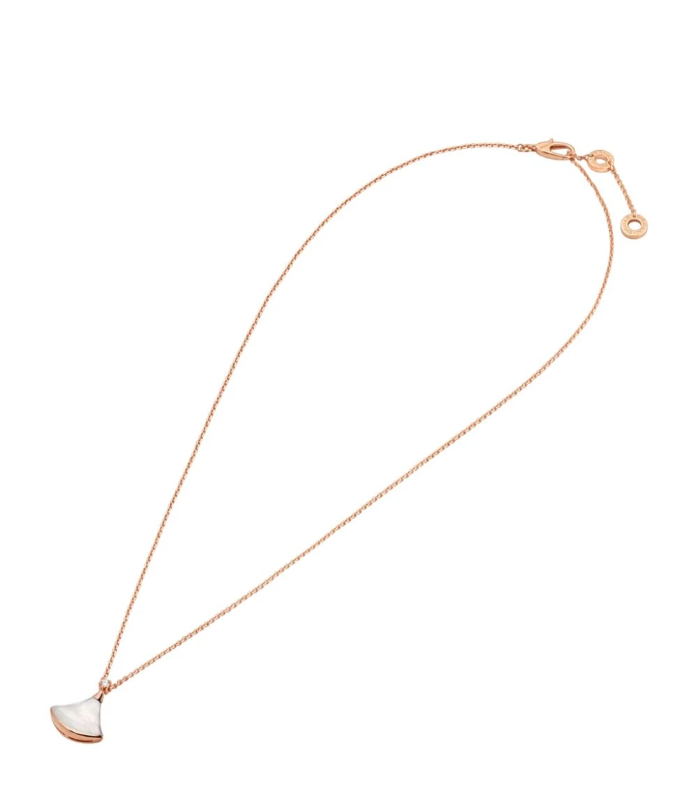 BVLGARI | Rose Gold, Mother-of-Pearl And Diamond Divas' Dream Necklace CL857185 包邮包税, 独家减免邮费