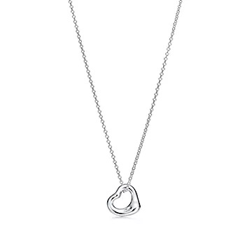 商品Tiffany Elsa Peretti Open Heart Pendant in Silver 11mm, 16" 美国官网参考价$275｜包邮【S北美特拉华直发】图片