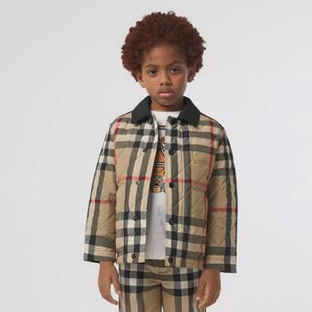 男装essentials棉服, Burberry | 大童 巴宝莉 经典格纹 字母logo 翻领棉服商品图片 9.2折×额外9折, 包邮包税, 独家减免邮费, 额外九折