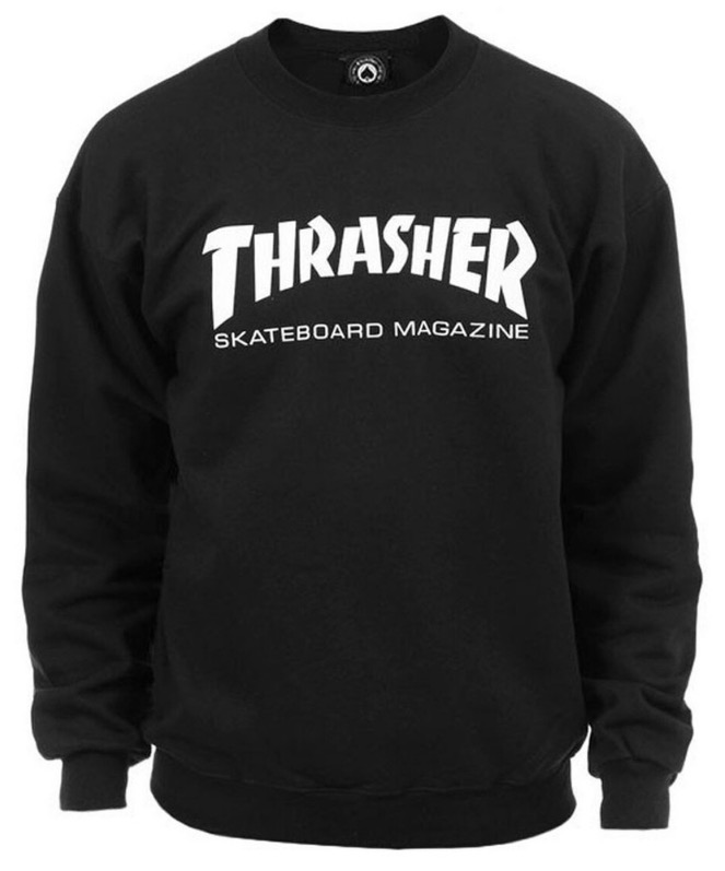 推荐 Thrasher 男士时尚运动衫 黑色长袖 棉质 112103（预计一周发货）｜包邮【Z洛杉矶直发】商品