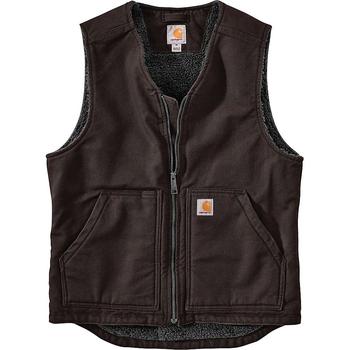 卡哈特外套, Carhartt | Carhartt Men's Washed Duck Sherpa-Lined Vest商品图片 额外9折, 包邮包税, 独家减免邮费, 额外九折