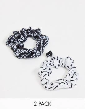NIKE | Nike 2 pack hair ties in black,商家别样头等仓,价格¥76