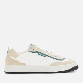 推荐KENZO Men's Kourt 80 Leather Cupsole Trainers 商品