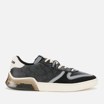 推荐Coach Men's Signature Tech Court Trainers - Charcoal/Black商品