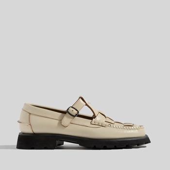hereu怎么样, Hereu | Hereu Women's Soller Sport Leather Flats - Custard 商品图片 7.8折, 包邮包税, 独家减免邮费