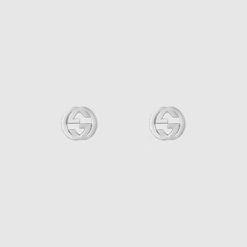 Gucci | Interlocking G earrings in silver YBD47922700100U｜包邮【Z洛杉矶直发】商品图片,8.9折×额外8.5折, 包邮包税, 独家减免邮费, 额外八五折