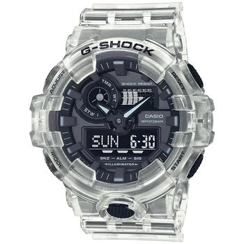  G-Shock | Men's Analog-Digital Clear Resin Strap Watch 53.4mm,商家别样头等仓,价格¥650