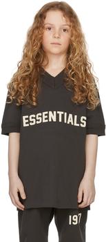 商品Essentials | Kids Black Logo V-Neck T-Shirt,商家别样头等仓,价格¥167图片