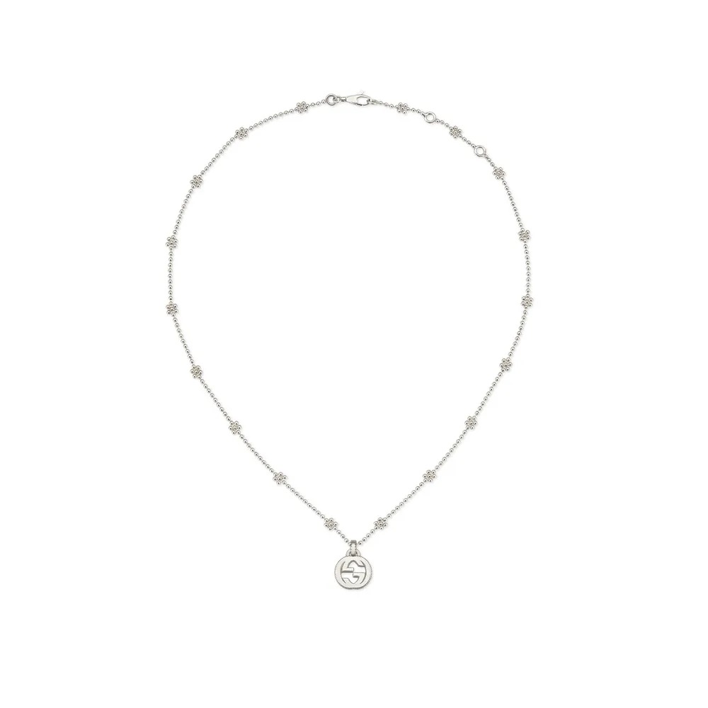 古驰怎么选, Gucci | 互扣式G项链, Silver 40cm YBB47922100100U｜（划痕）商品图片 5.2折