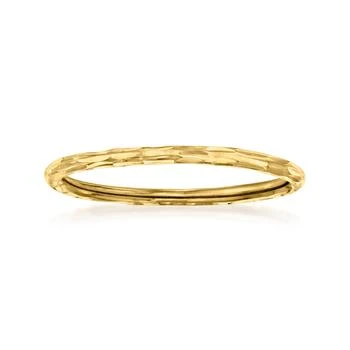 RS Pure | by Ross-Simons Italian 14kt Yellow Gold Grooved Ring,商家Premium Outlets,价格¥787