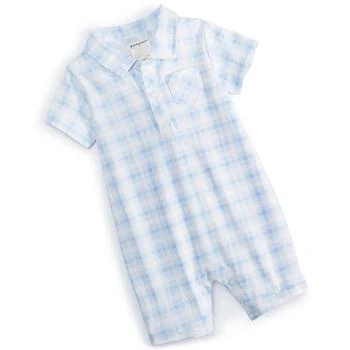 First Impressions | Baby Boys Friendship Plaid Sunsuit, Created for Macy's 独家减免邮费