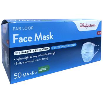 商品Walgreens | 3-Ply Ear Loop Face Mask,商家Walgreens,价格¥148图片