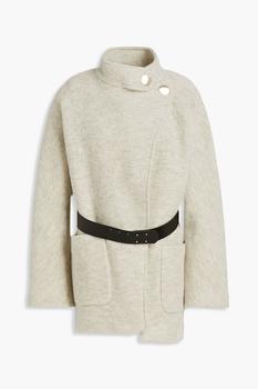 推荐Calvi belted bouclé wool felt coat商品