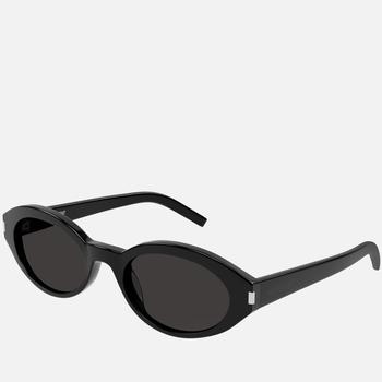 推荐Saint Laurent Feminine Oval Acetate Sunglasses商品