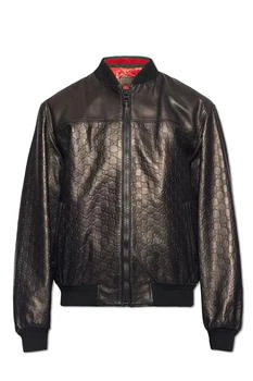 Gucci | Gucci GG Embossed Leather Bomber Jacket 独家减免邮费