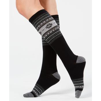 Charter Club | Women's Holiday Knee-High Socks, Created for Macy's商品图片,6.2折