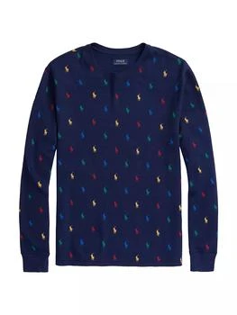 Ralph Lauren | Waffle-Knit Long-Sleeve Sleep Shirt 满$250享8.5折, 满折