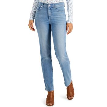 推荐Petite High-Rise Curvy Straight Jeans, Created for Macy's商品