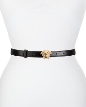 范思哲腰带正品, Versace | Palazzo Dia Belt with Crystal-Encrusted Medusa Buckle商品图片 