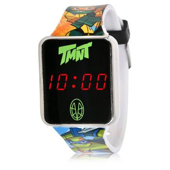 Accutime | Teenage Mutant Ninja Turtles Kid's Touch Screen Black Silicone Strap LED Watch, 36mm x 33 mm商品图片,