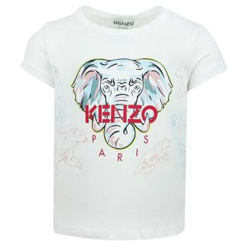 Kenzo | Baby Elephant & Polar Bear Logo White T Shirt商品图片,额外7.5折, 额外七五折