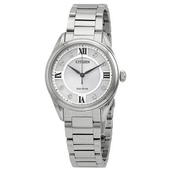 Citizen | Arezzo Eco-Drive Silver Dial Ladies Watch EM0870-58A 5.5折, 满$200减$10, 独家减免邮费, 满减