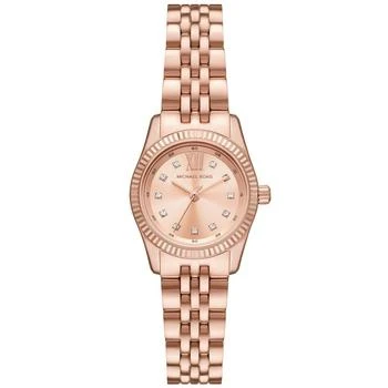 Michael Kors | Women's Lexington Three-Hand Rose Gold-Tone Stainless Steel Watch 26mm 