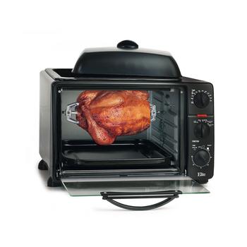 商品Elite Platinum 23L Convection Toaster Oven Rotisserie, with Oven-Top Grill & Griddle, Bake, Broil, Toast, Keep Warm, 12" Pizza, 6-Slice Capacity图片