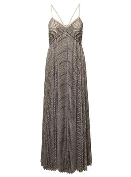 商品FORTE_FORTE | Forte_Forte Lurex Pliss Tulle Slip Dress,商家Italist,价格¥4604图片