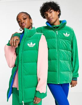 Adidas | adidas Originals 'adicolor 70s' unisex puffer gilet in green商品图片,额外9.5折, 额外九五折