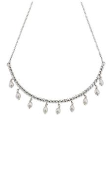 Crossover Culture, SAMUEL B. | Sterling Silver Cultures Freshwater Pearl Dangle Choker Necklace商品图片 3.4折