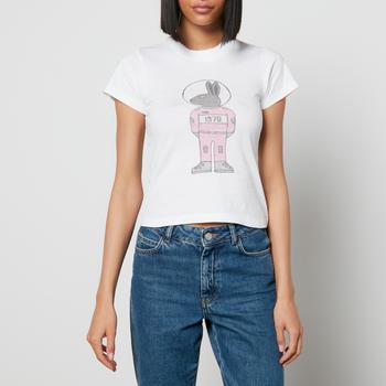 推荐Bella Freud Women's Tiny Mythical Bunny T-Shirt - White商品