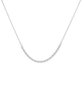 Macy's | Diamond Curved Bar Collar Necklace (1-1/2 ct. t.w.) in 14k White or Yellow Gold, 16" + 2" extender,商家Macy's,价格¥19421
