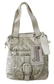 推荐WAYFARER White Printed Handbag Shoulder Fabric Purse商品