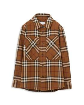 Burberry | Boys' Check Cotton Flannel Shirt - Little Kid, Big Kid 