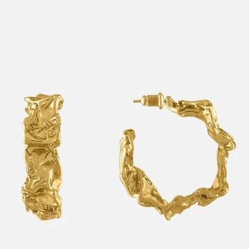 推荐Oma The Label The Natural Hoop 18 Karat Gold Plated Earrings商品