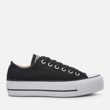 商品Converse | CONVERSE WOMEN'S CHUCK TAYLOR ALL STAR LIFT OX TRAINERS - BLACK/WHITE/WHITE,商家Allsole,价格¥309图片