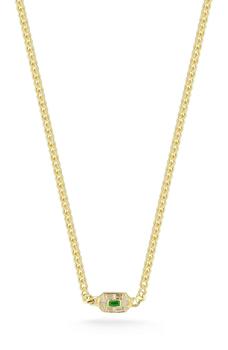 商品14K Gold Vermeil CZ Pendant Necklace图片