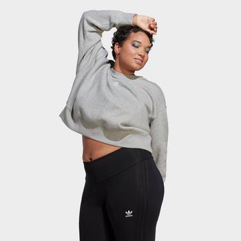 推荐Women's adidas Originals Adicolor Essentials Crew Long Sleeve Sweatshirt (Plus Size)商品
