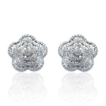 商品Tresorra | 14K White Gold Diamond Earrings,商家Jomashop,价格¥13368图片
