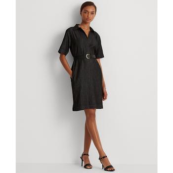 女装拉夫劳伦连衣裙, Ralph Lauren | Denim Cotton Shift Dress商品图片 