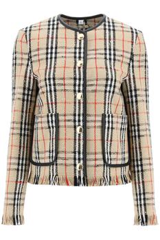 Burberry | Burberry vintage check bouclé jacket商品图片,5.9折, 独家减免邮费