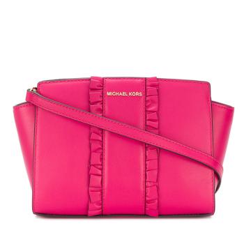 mk邮差包, Michael Kors | Michael Kors 迈克高仕 女士粉红色 牛皮 Selma中号邮差包包袋 30H7GLMM2T-ULTRAPINK商品图片 满$100享9.5折, 满折