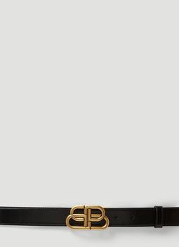 Balenciaga | BB Reversible Belt in Black商品图片,