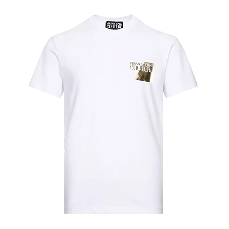 Versace | VERSACE JEANS 男士白色棉质圆领T恤 B3GVB7TS-30319-003商品图片,独家减免邮费