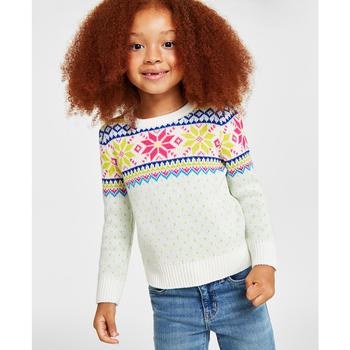 商品Charter Club | Little Girls Multi-Color Fair Isle Sweater, Created for Macy's,商家Macy's,价格¥304图片