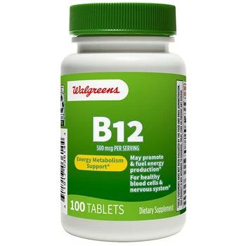 Walgreens | B12 500mcg Tablets (100 days),商家Walgreens,价格¥74