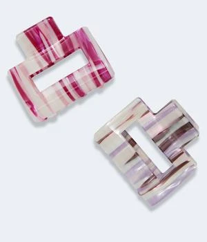 Aeropostale | Aeropostale Small Streaky Open Claw Hair Clip 2-Pack 4.9折
