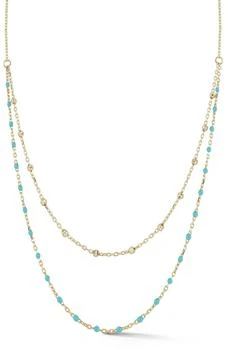 Ember Fine Jewelry | Enamel Layered Chain Necklace,商家Nordstrom Rack,价格¥2644